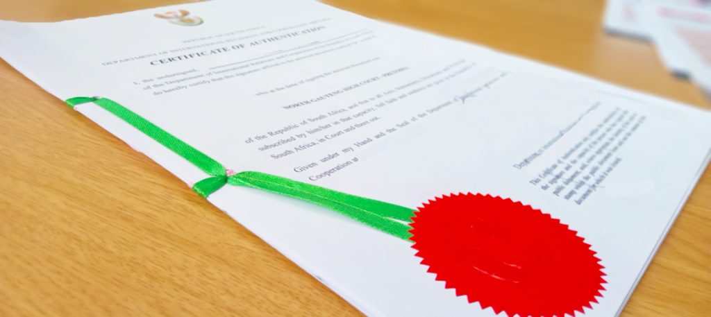 DIRCO apostille service Pretoria-Johannesburg-Cape Town