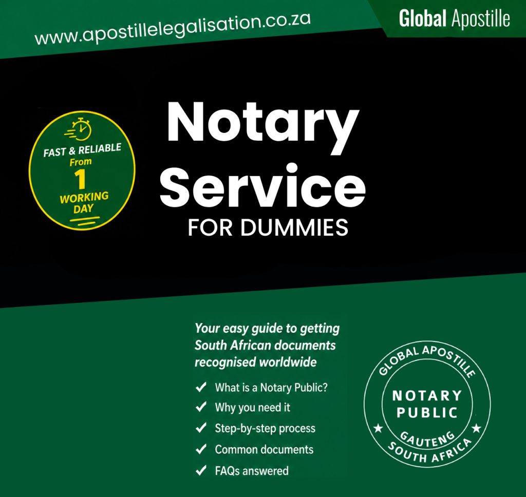 GA-Notary Service for Dummies _ Fast 1 Day Service _ R650 _ Pretoria _ Johannesburg