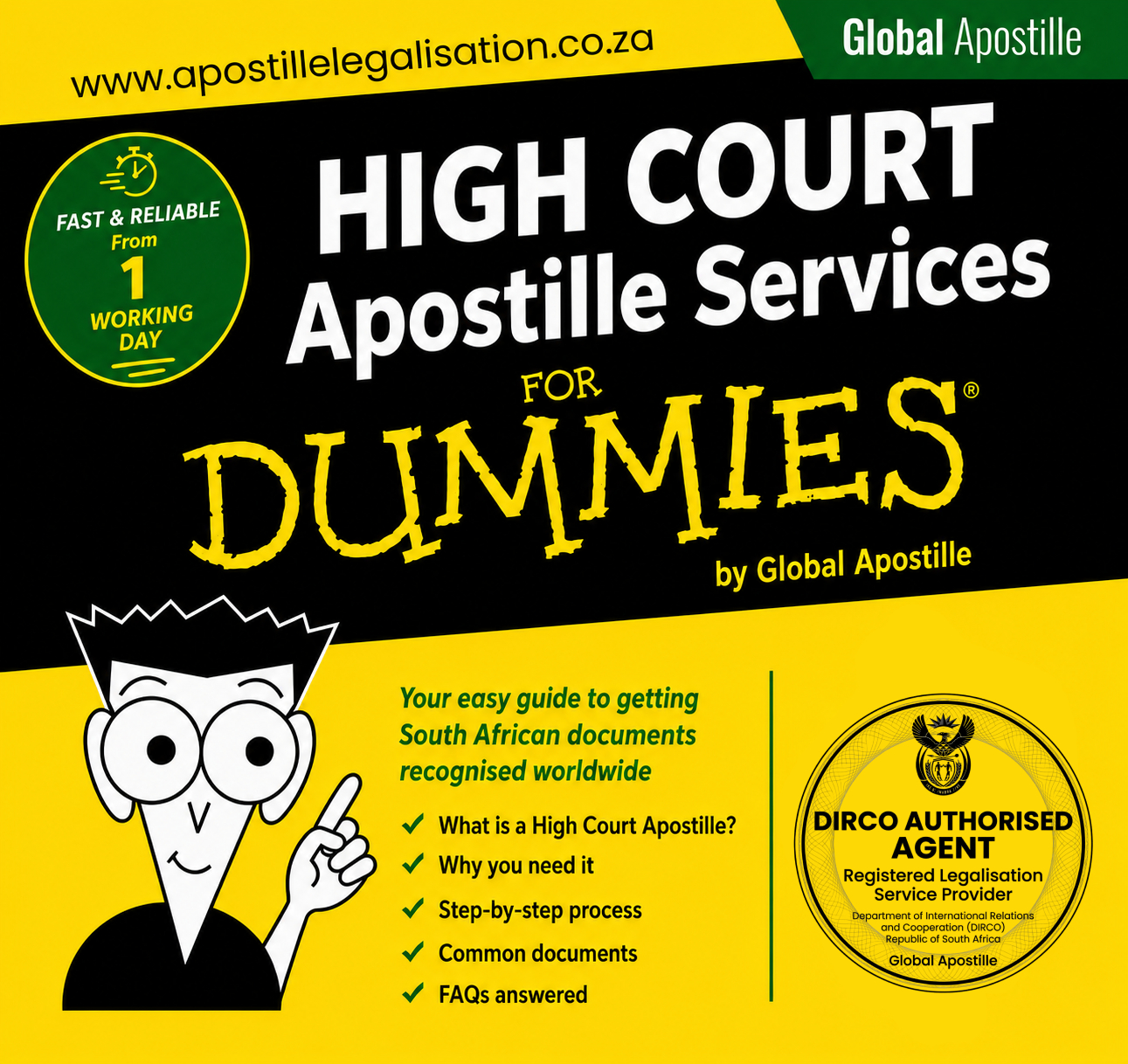 High Court Apostille for Dummies 1 Day Service Pretoria